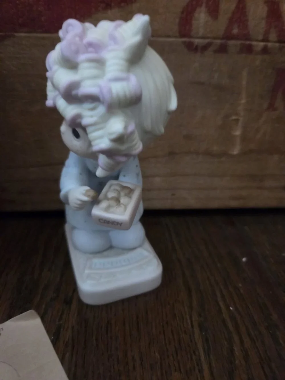 Vtg Precious Moments - The Spirit is Willing, but the Flesh is Weak #100196 1986